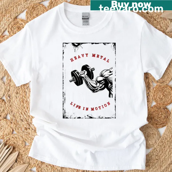 Funny typography graphic on a bodybuilding T-shirt