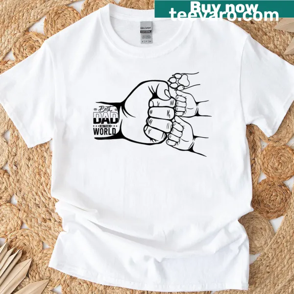 Sentimental Happy Father's Day T-shirt with heartfelt message