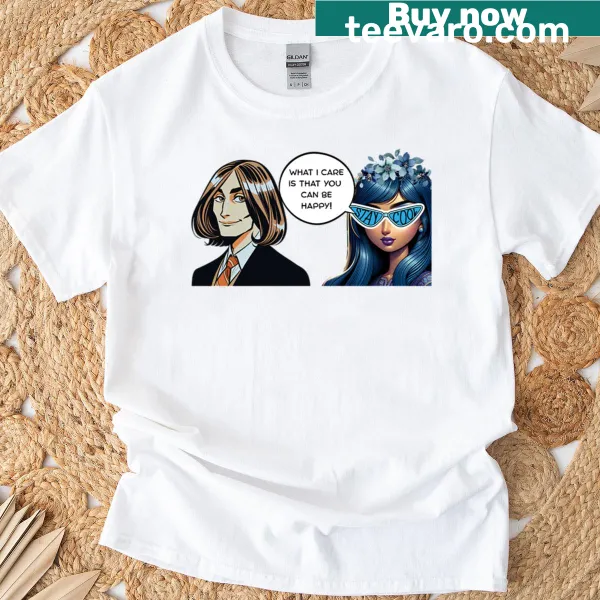 T-shirt featuring the phrase 'His Happiness.'