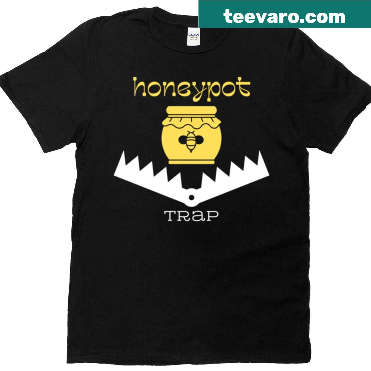 Honeypot trap illustration design — on a men's t-shirt