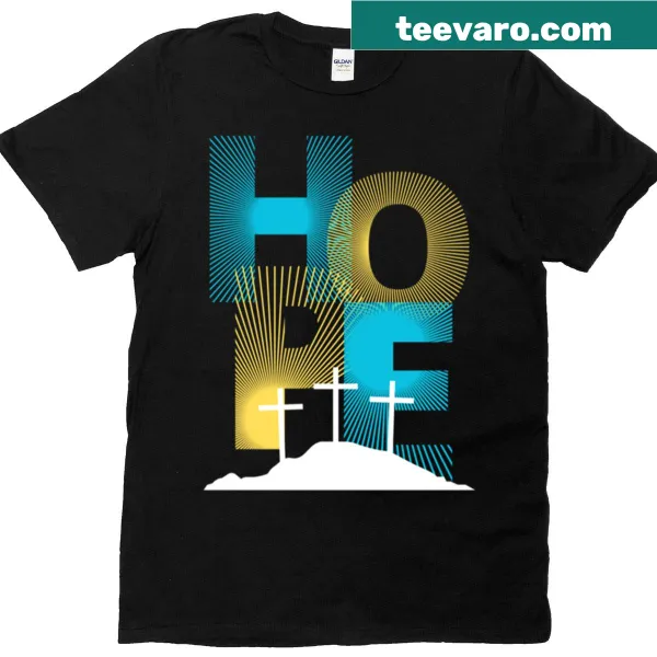 Typographic design with 'Hope At Calvary' text