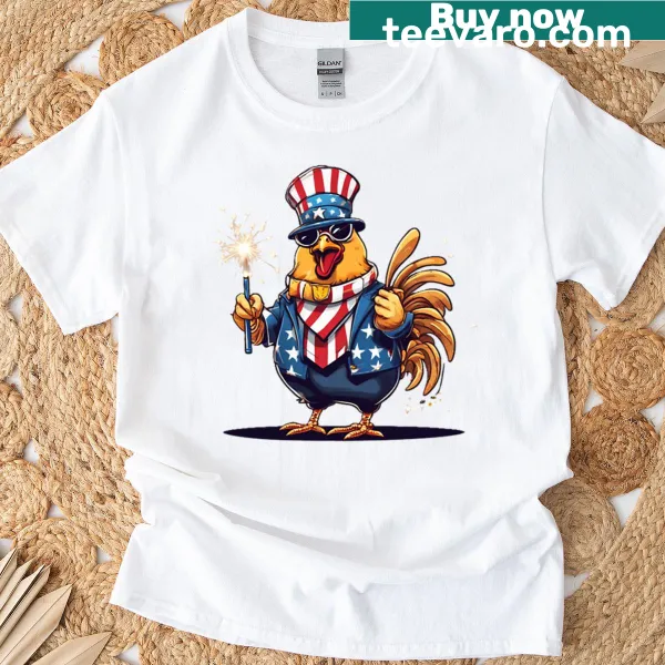Patriotic thug graphic T-shirt for Independence Day