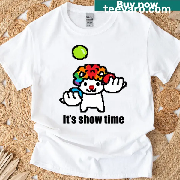 Playful cat juggling colorful balls on a funny t-shirt.