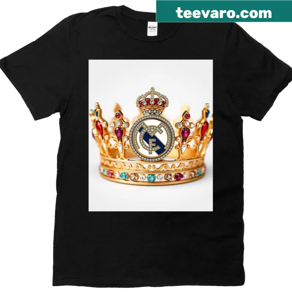 T-shirt featuring the iconic crown of Real Madrid