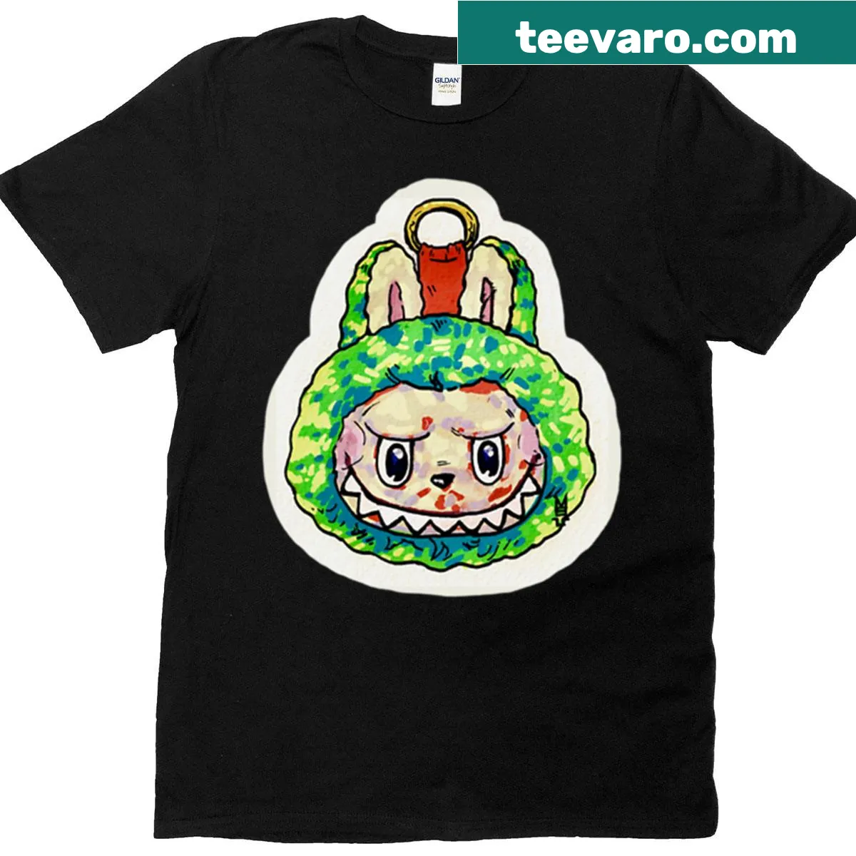 Cute T-shirt with an adorable cartoon monster design for kids — on a men's t-shirt