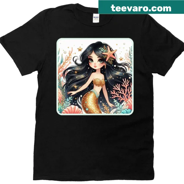 T-shirt inspired by 'Little Mermaid 2' featuring beloved characters