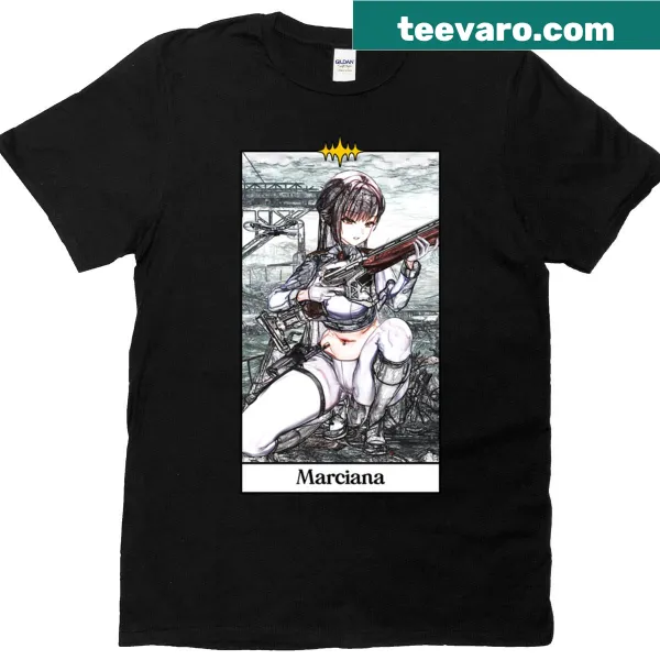 Vintage-style Tarot card illustration on T-shirt.
