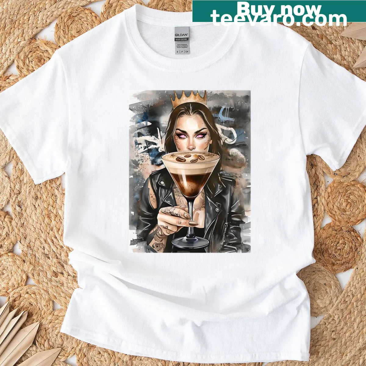 Whimsical T-shirt featuring a graphic celebrating martinis — on a men's t-shirt