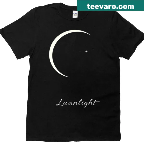 Whimsical moonlight vibes illustration on a T-shirt