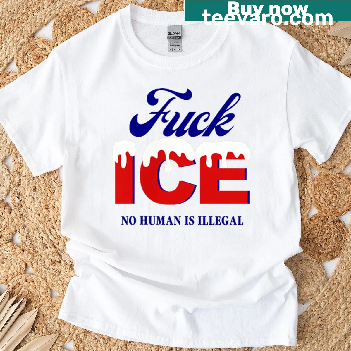 T-shirt with a message about inclusivity and belonging. — on a men's t-shirt