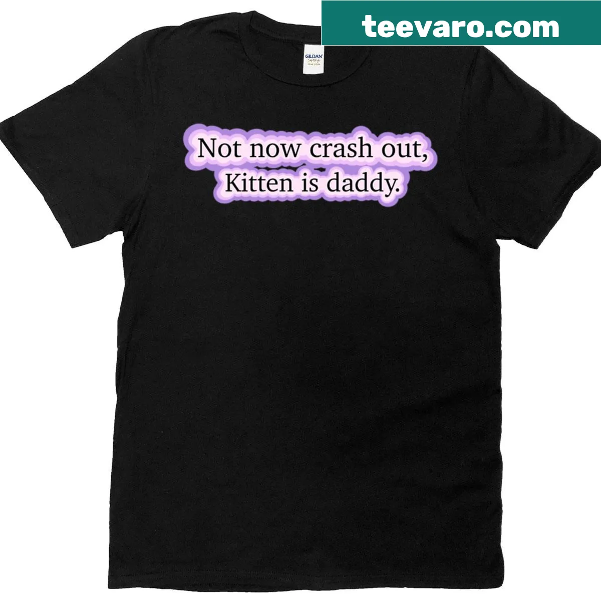 Casual 'Not Now Crash Out' graphic t-shirt — on a men's t-shirt