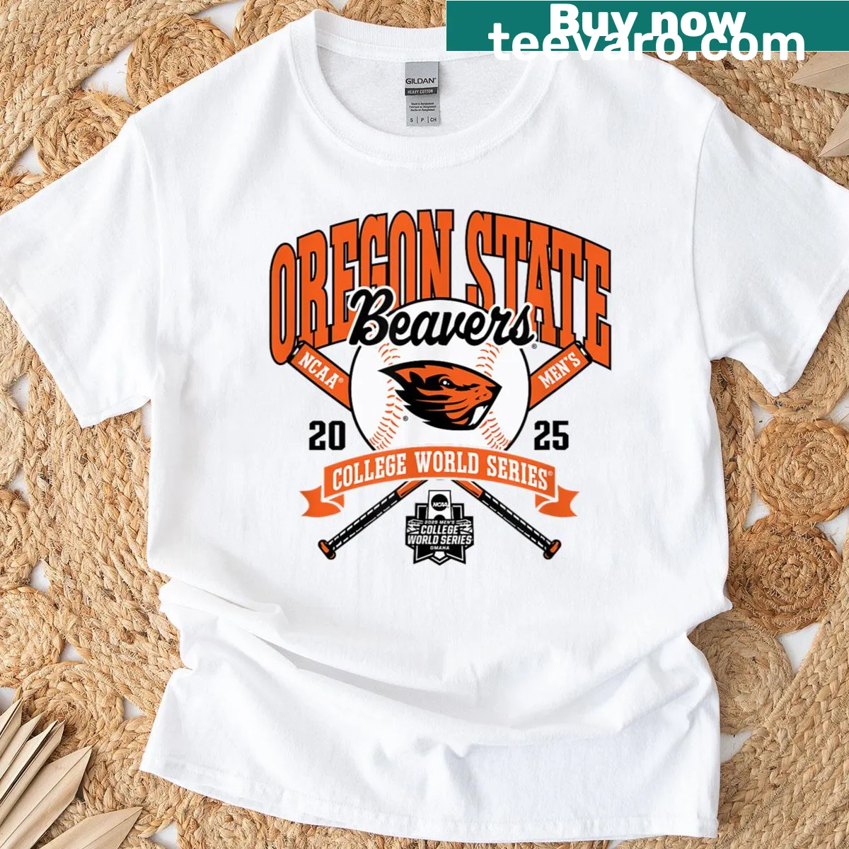 Oregon State Beavers College World Series T-shirt — on a men's t-shirt
