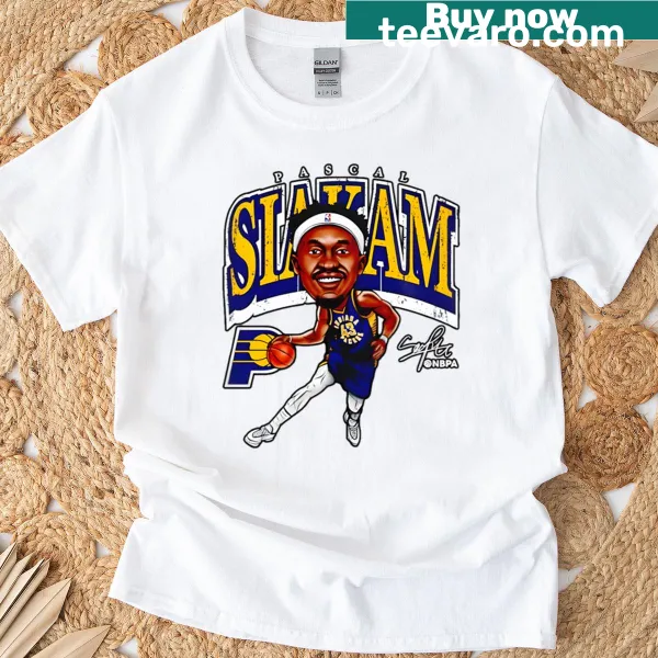 Oversized Indiana Pacers T-shirt featuring Pascal Siakam's name and number