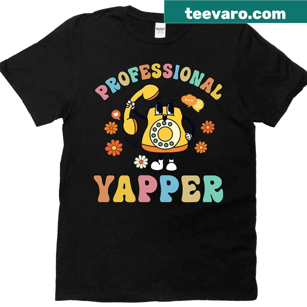 Funny 'Professional Yapper' T-shirt for speech therapists — on a men's t-shirt