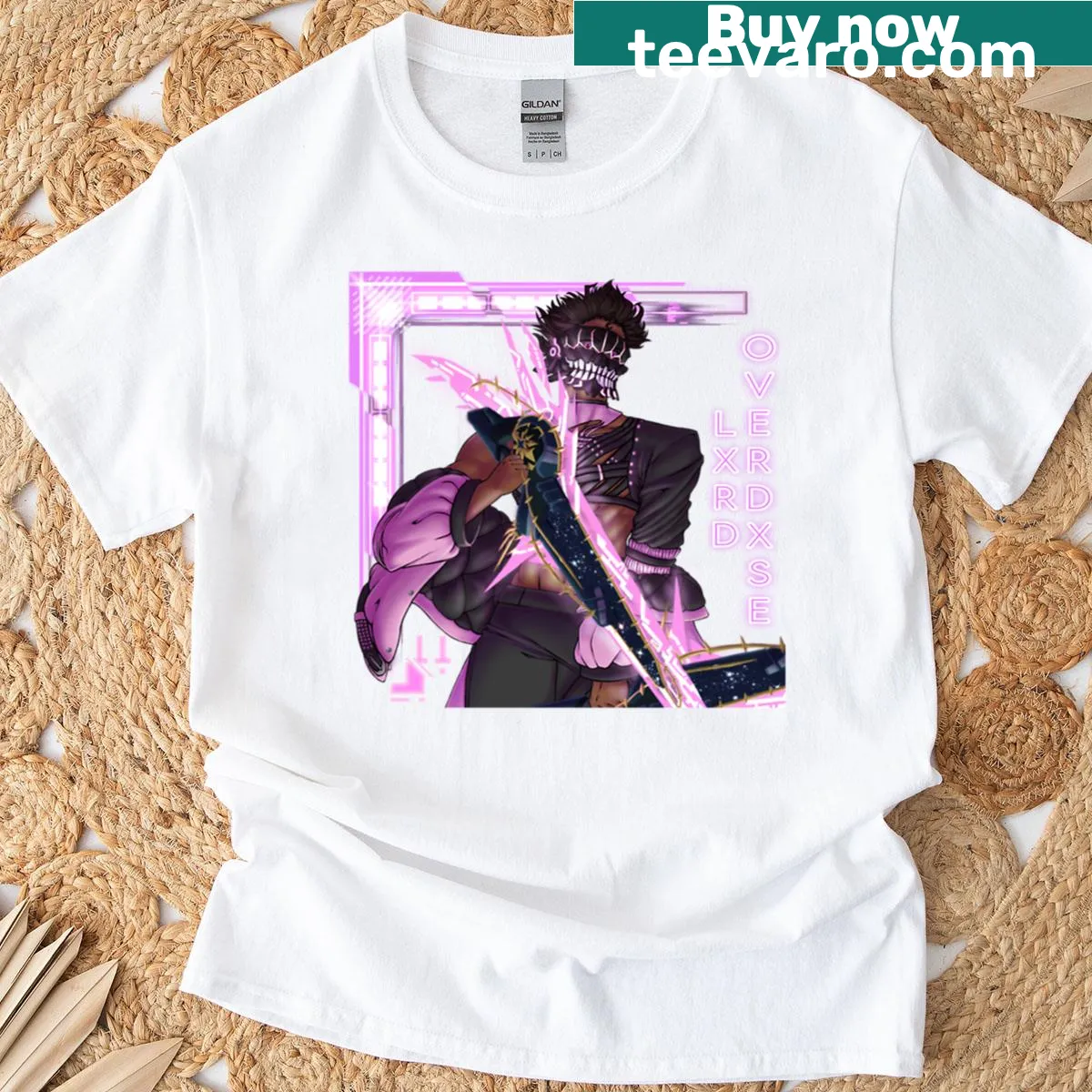 Edgy T-shirt from the Pso2ngs Collection with stylized lettering. — on a men's t-shirt