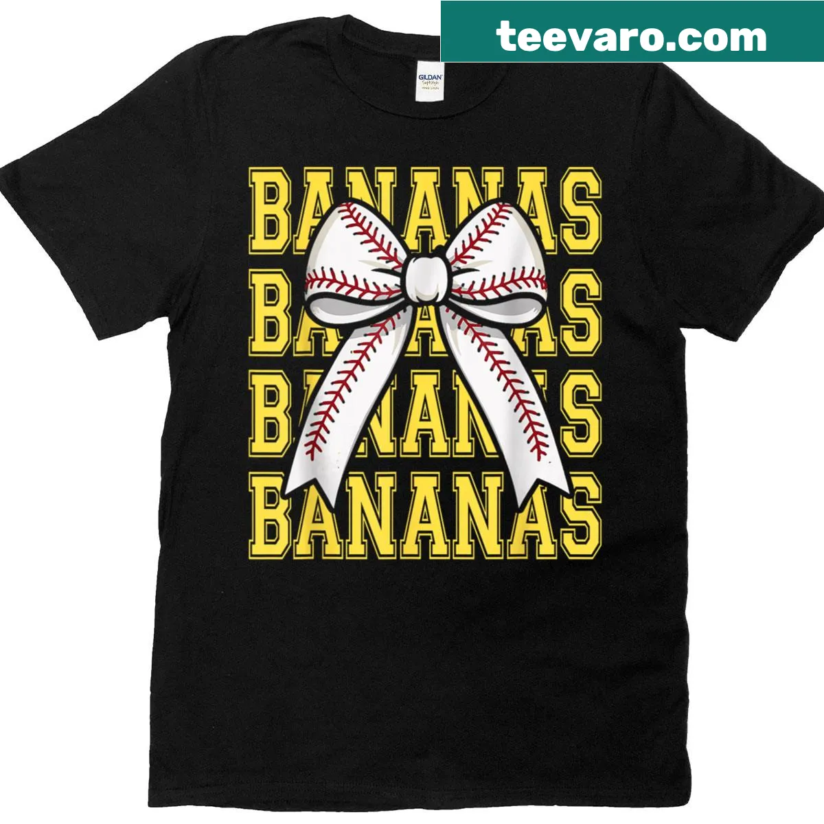 Vintage banana graphic T-shirt with text 'Last Name Coquette' and a bow — on a men's t-shirt