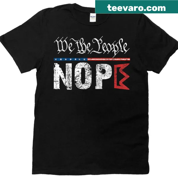 Vintage distressed No Kings Nope graphic T-shirt for Fourth of July