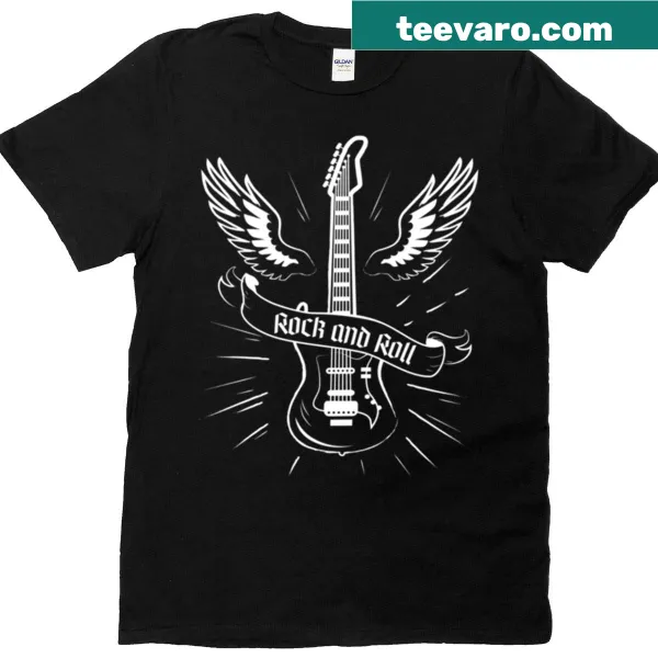 Retro T-shirt with 'Rock And Roll' graphic design