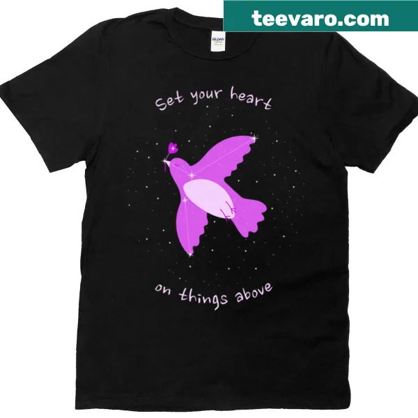 Inspirational text on T-shirt encouraging positivity