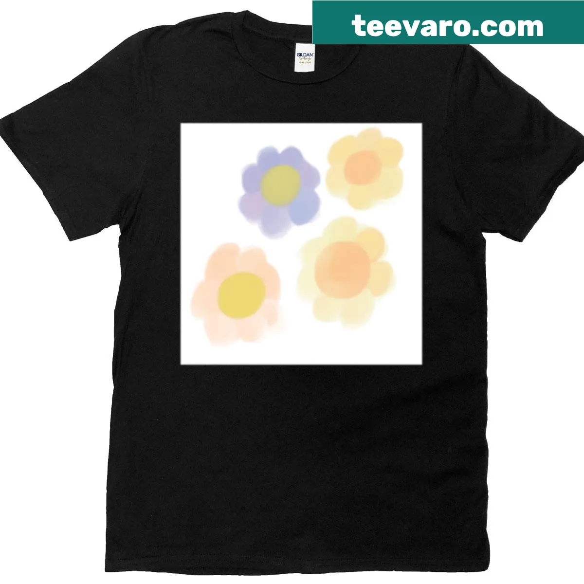 Floral illustration T-shirt inspired by blooming glades. — on a men's t-shirt