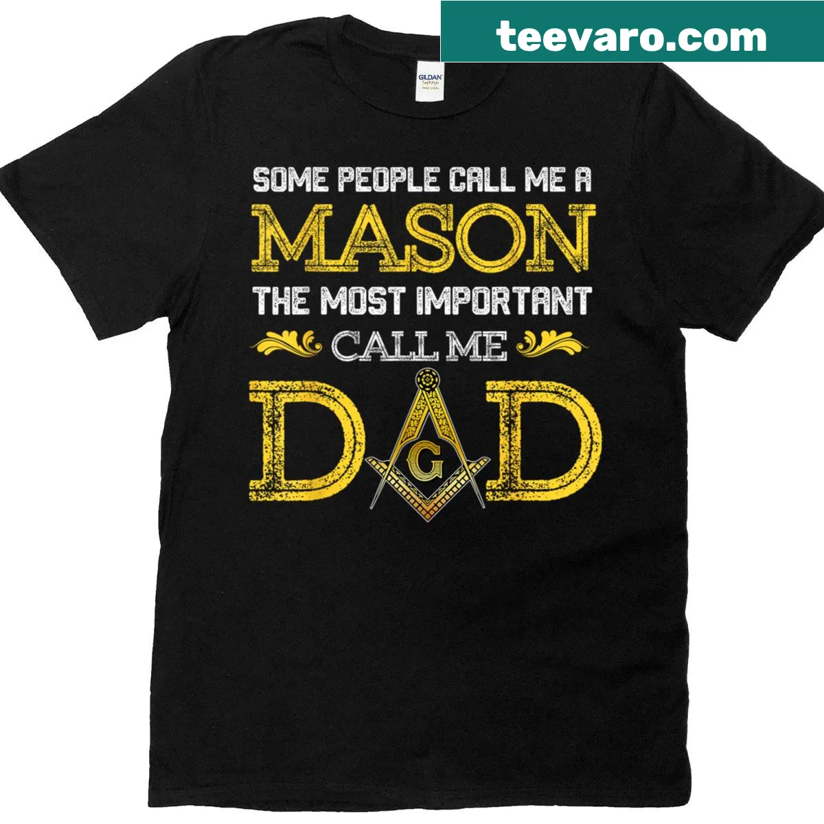 Playful Dad t-shirt with humorous typography — on a men's t-shirt