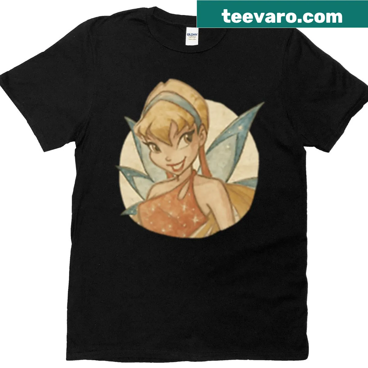 Whimsical sun fairy illustration on a T-shirt. — on a men's t-shirt