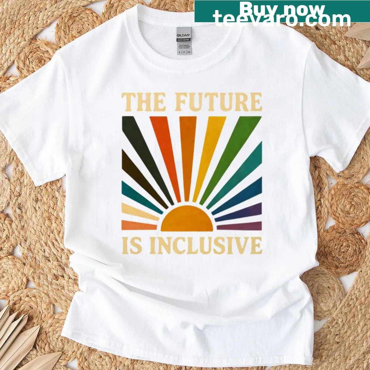 T-shirt with a design promoting inclusivity and trans rights — on a men's t-shirt