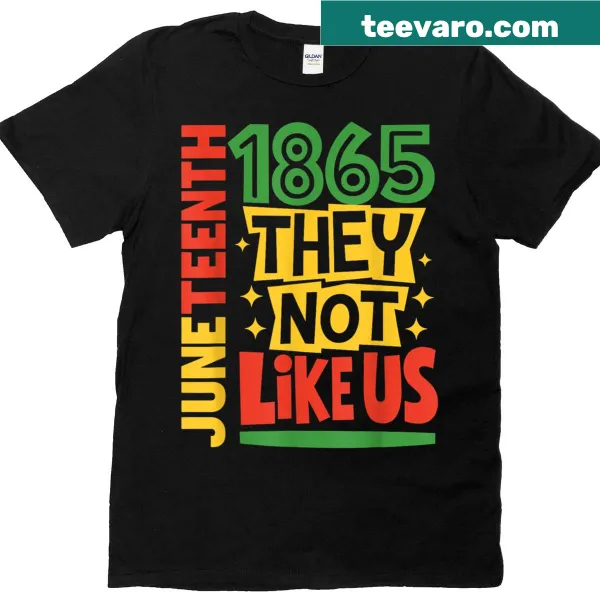 Juneteenth themed t-shirt celebrating Black Pride with empowering message
