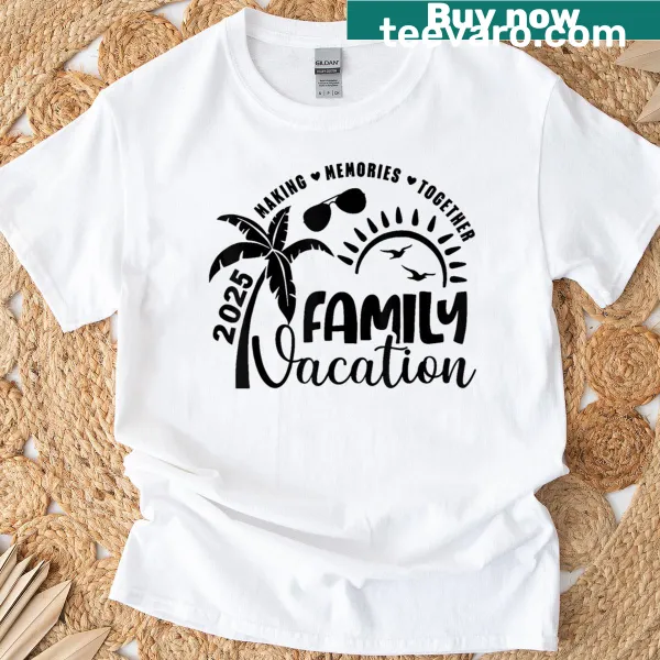 T-shirt celebrating vacation spirit with a catchy phrase