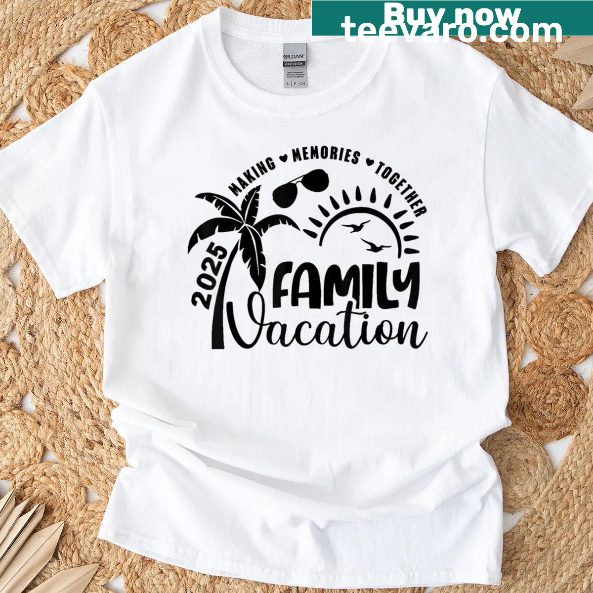 T-shirt celebrating vacation spirit with a catchy phrase — on a men's t-shirt
