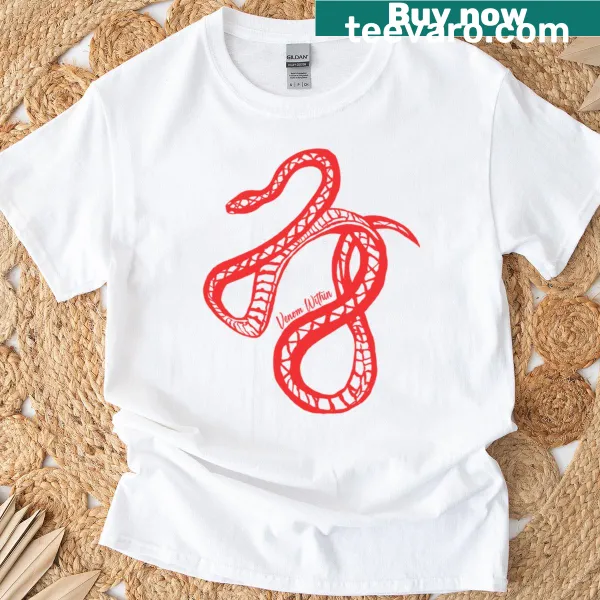 Bold Venom graphic T-shirt focusing on inner strength and resilience