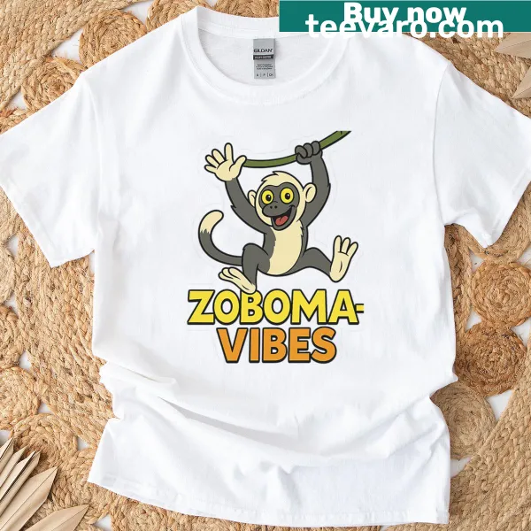 Cute retro lemur graphic from Zoboomafoo on a tee
