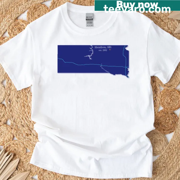 Vintage-inspired graphic T-shirt celebrating Aberdeen, SD.