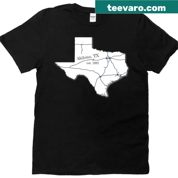 Abilene TX oversized t-shirt with city name