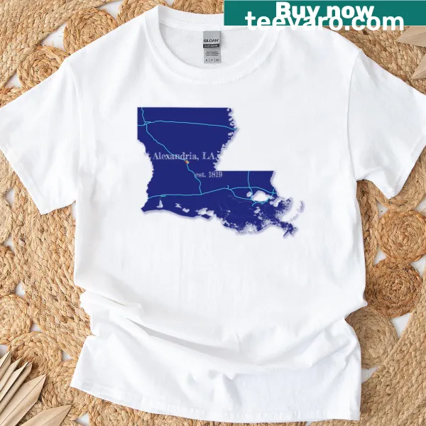 Alexandria LA T-shirt featuring city name