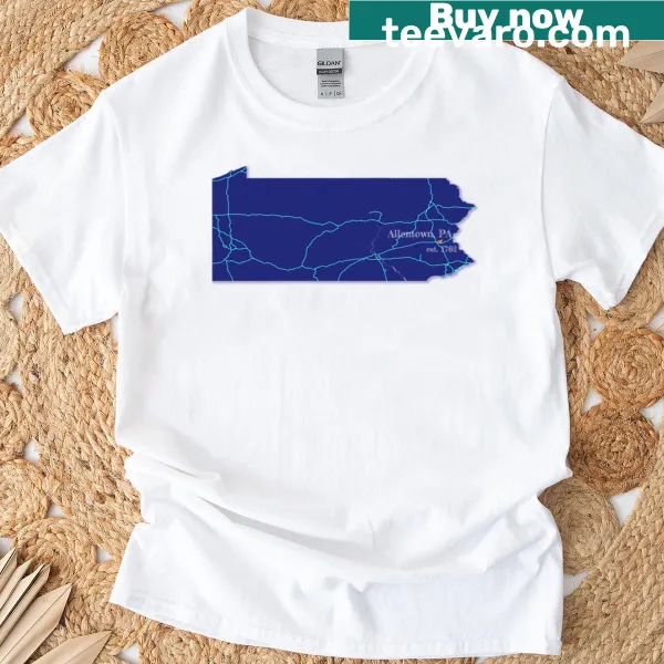 Allentown Pa t-shirt with bold city name