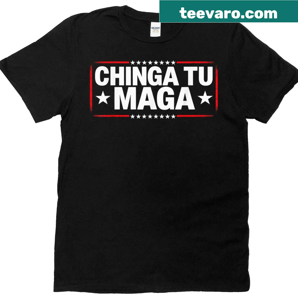 T-shirt with bold statement against a political stance. — on a men's t-shirt