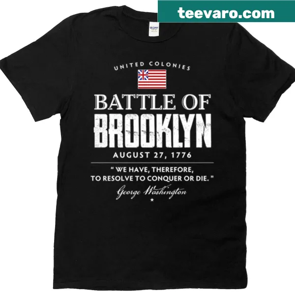Commemorative t-shirt for the Battle of Brooklyn featuring bold design
