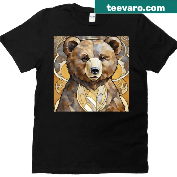 Cute bear graphic T-shirt ideal for animal lovers