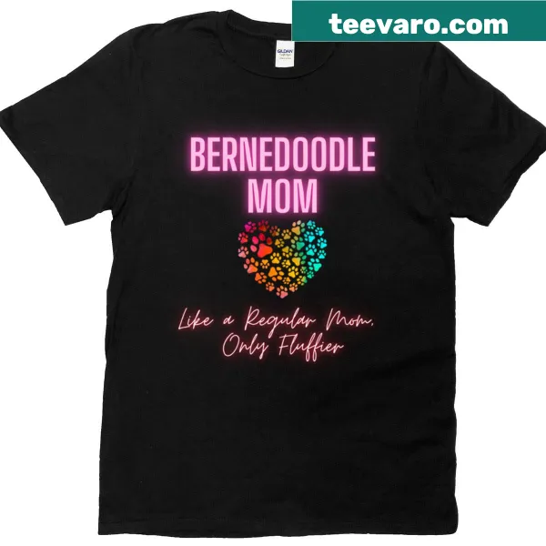 Oversized t-shirt for Bernedoodle moms with cute dog graphic