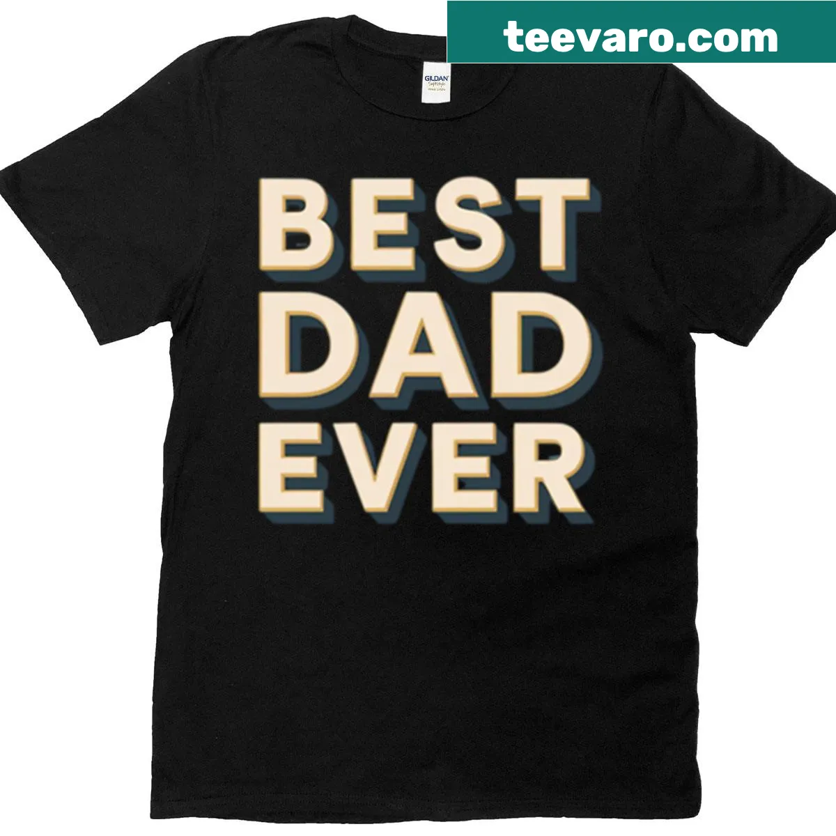 Text design shirt for dads proclaiming they're the best — on a men's t-shirt