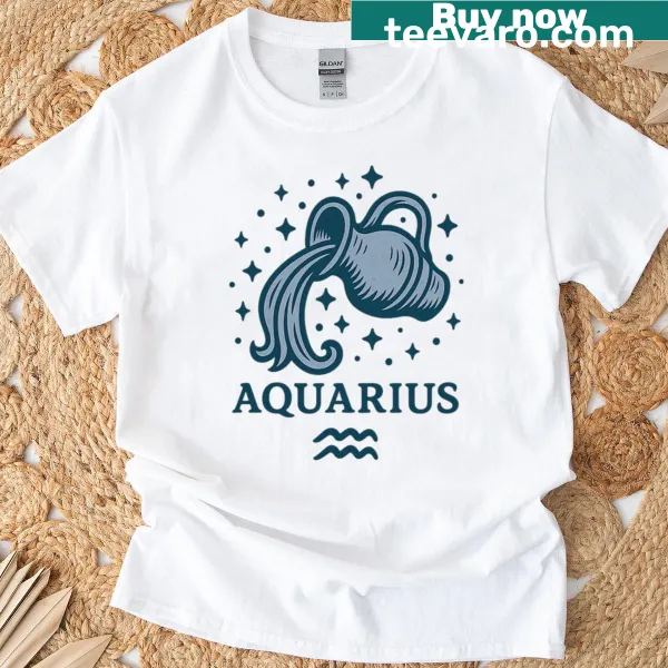 Illustration of Aquarius zodiac symbol for January-February birthdays