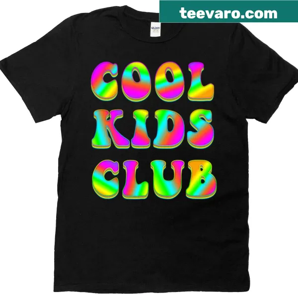 Cool Kids Club graphic T-shirt with fun lettering