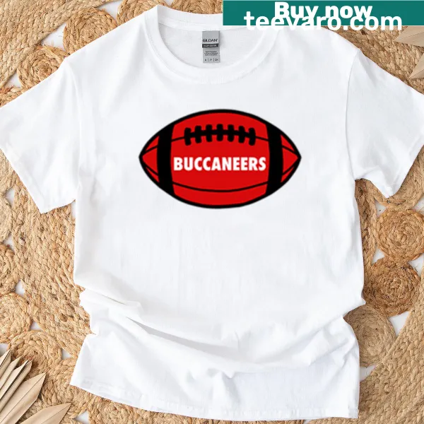 Vintage-style Buccaneers football graphic on an oversized T-shirt