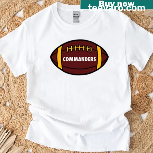 Commanders Football T-shirt with team logo and bold text