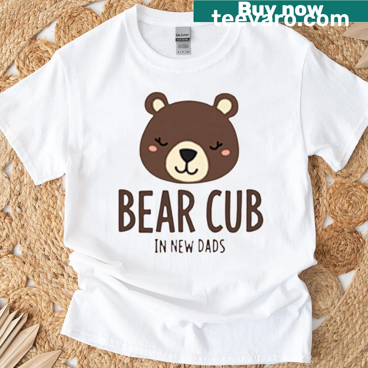Inspirational t-shirt design for fathers with the phrase 'Beyond The Ordinary' — on a men's t-shirt