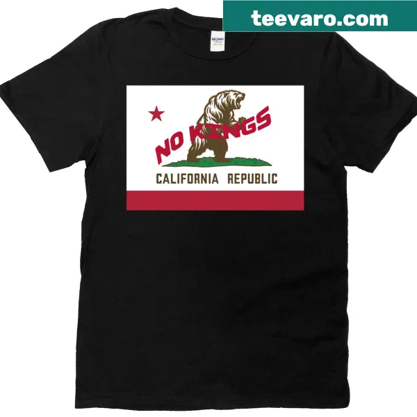 Bold T-shirt featuring an illustration of a bear against a flag