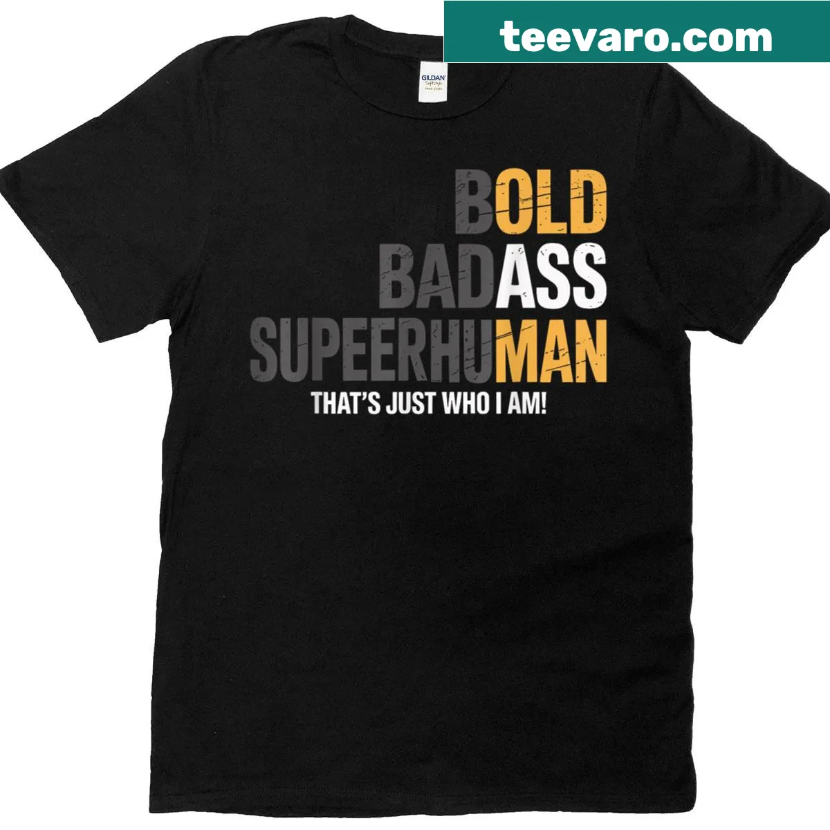 Funny t-shirt featuring an old man saying for dads and grandpas. — on a men's t-shirt