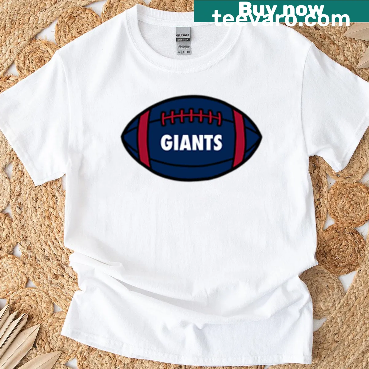 Giants Football graphic on a classic sports T-shirt — on a men's t-shirt