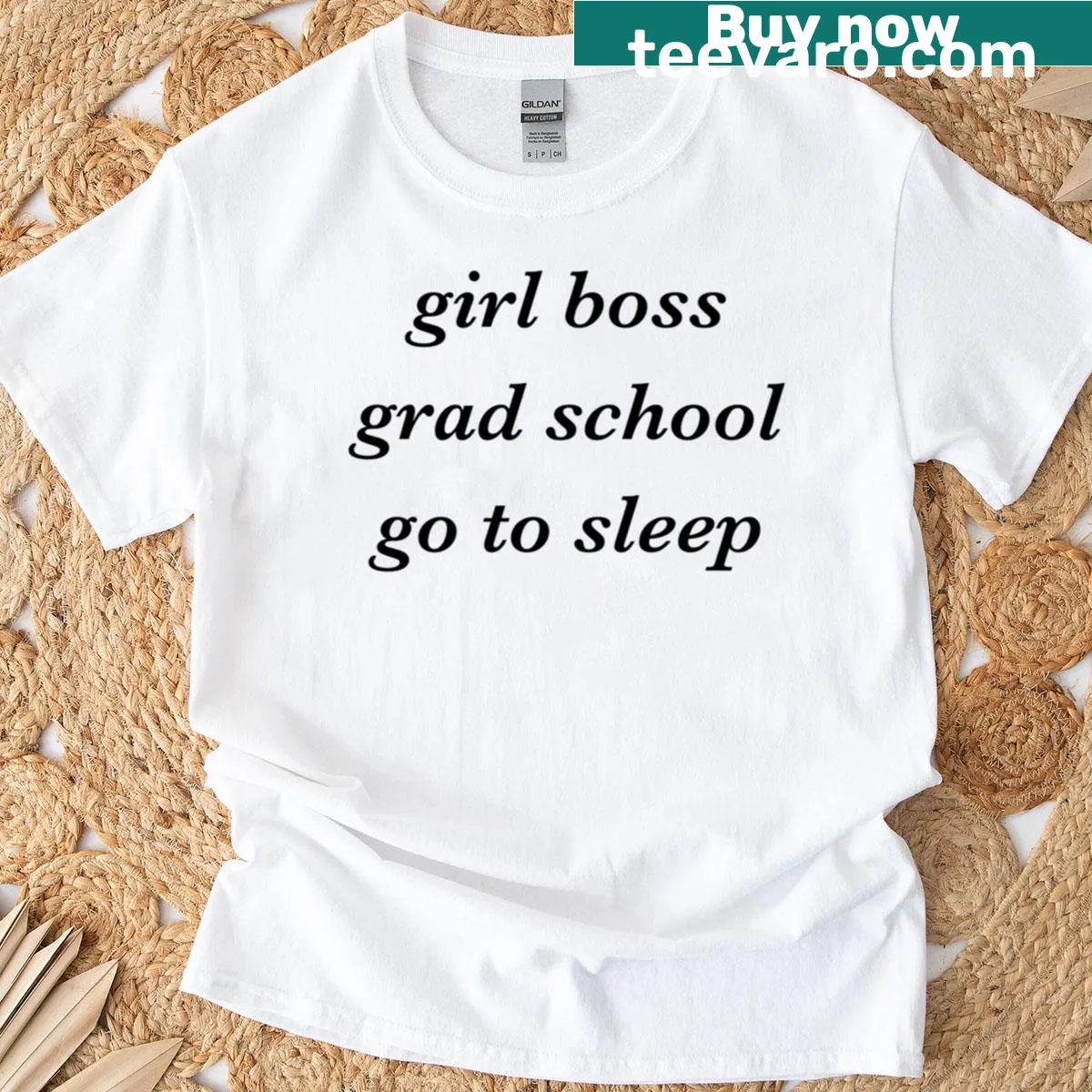 Empowering graphic T-shirt for students with humorous text — on a men's t-shirt